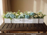 faux potted plant, sunflower, wooden box, home decor, Australia, living room tabletop V1106-112-23547-MLT-30