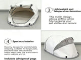 Pet Tent House for Cats & Dogs 68x35x30cm Dark Grey,Lightweight Portable Pet Shelter,Sunproof V1221-XM-LB5201-ZS162