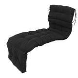 Indoor Outdoor Chaise Lounge Cushion with Ties Splashproof Lounge Chair Cushion Replacement for Lawn V1294-YM0901-3116250003912