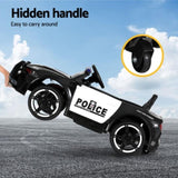 Rigo Kids Ride On Car Electric Patrol Police Cars Battery Powered Toys 12V Black RCAR-POLICE-FR-BK