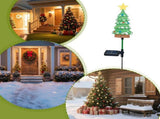4Pack Outdoor Christmas, Solar-Powered Waterproof LED Stake Sign for Garden, Solar Christmas V1107-CS-FNECN6