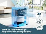 Devanti 16L Dehumidifier Portable Air Dryer Moisture Absorber 5.5L Water Tank Home DH-B-16L-WH