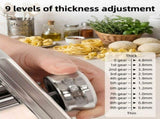 CARLA HOME Pasta Maker Machine - Hand Crank Noodle Maker - Grey - Kitchen Appliances Pasta Makers LSB-36492