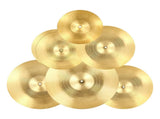 Cymbal Pack, 6 Pieces Cymbals for Drum Set, Alloy Cymbals Drum Set Includes 35.5 cm Hi-Hats, 40 cm V952-CPTZCPTZ5ZXGBITH1001V0