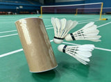 Deerway, badminton full round 12 pack indoor badminton V1102-142-02911-WHT-3PCS