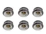 6 Pcs Lamp Holder Metal E26 E27 Screw Retro Lighting Base Accessories with Ground Aluminum V1294-YM0714-3119210198014