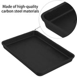 Cast Iron Pan Black Outdoor Barbecue Plate Roasting Grill Tool for Camping and Home Cooking V1366-AZ2-W-20265