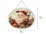 Pearl Santa Christmas Santa Pearl DIY Art Kit Easy Beaded Embroidery Craft Set with Frame for V1369-AZ3-W-17985