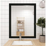 2 Rolls Black Wood Grain Removable & Waterproof Border Wall Decor Removable Self Adhesive Kitchen V1192-AZ-W-17508