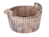 Wooden Bucket Flowerpot Wooden Bucket Flowerpot, Weather Resistance Breathable Decorative Wall V1369-AZ3-W-16079