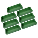 7-Piece Green Plastic Flower Foam Trays for Plant Arrangement, Floral Crafting and Home Decor Use V1366-AZ2-W-11325