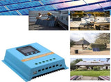MPPT Solar Charge Controller 60A, Blue, LCD Display, Dual USB, 12V/24V/36V/48V V178-59150