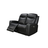 3-2 Seater Electric Leather/PVC Black Recliner Set V43-SET-FNX-3R-2RBL