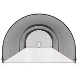 Baseball Batting, Softball and Baseball Batting Net and Frame, 22x12x8ft Practice Portable V952-BYBLXWKWBLXW771VRV0