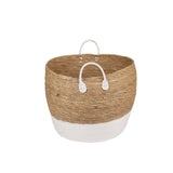 4 Piece Cotton Rope Stripe Carry Handles Storage Baskets Set V915-MB0050