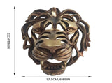 Father's Day Gift, Rare Lion Wall Art Sculpture Hollow Metal Male Lion Wall Art Decoration, Creative V1366-AZ2-W-05484