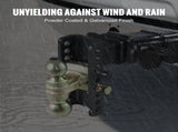 Adjustable Trailer Hitch, 15cm Drop & 11.43cm Rise Hitch Ball Mount with 6.35cm Receiver, Solid V952-SQTQJTCB25221G4VYV0