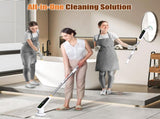 Electric Spin Scrubber with Adjustable Extension Handle & 8 Brush Heads - Smart LED Display V888-ELOSUNG25802