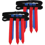 4pcs Flag Football Belts Adjustable Waist Flags for Outdoor Competition and Practice V1366-AZ2-W-15421