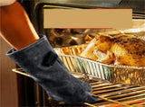 Leather Oven Mitts Heat Resistant up to 500C - Non-Slip Cooking Gloves for Grilling, Baking & V1188-MS-612-020