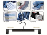 10-Pack Multi-Purpose Pant Hangers Thickened Non-Slip Clips, 360&deg Rotating Hook, V1232-KJ001