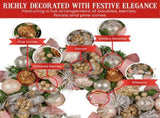 Christabelle 71cm Christmas Wreath Pink Front Door Decoration Jewelled Baubles Flowers Pine Con 112_GUE522