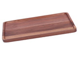 Walnut Service Plate Square Decoration Fruit Food Dessert Plate Tray Wooden BBQ Plate34x23x2 V1294-YM0718-3111200300913