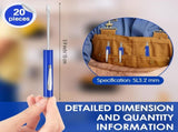 20 Pcs Pocket Screwdriver Double End Mini Set Dual-use Valve Core Removal Tool for Doorbell V1259-DP01-A-5755