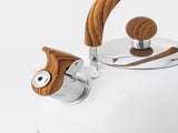 Whistle Kettle Stovetop Stainless Steel Foldable Handle Kitchen Supplies 2.5L White V1294-YM0512-3118220265711
