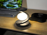 Rotating Levitating Night Light with RGB Colors & Wireless Charging 1-Second Palm-Activated Spin, V1107-ROTATING LEVITATING NIGHT LIGHT