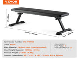 Flat Weight Bench, Foldable Strength Training Bench, Utility Workout Bench for Full Body Workout, V952-JZZBGPB00000I783BV0