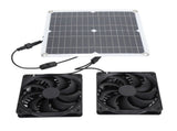12W 18V Solar Panel Fan Kit Solar Exhaust Fan Up to 3000 RPM IP65 Waterproof for Outside Small V1294-YM0901-3114240035111