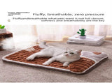Thickened Pet Sofa Bed XXL Size 100x70cm Grey Dog Mat with Integrated Pillow Soft Washable Sleeping V888-ELOSUNG44602