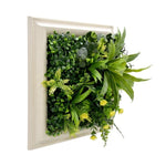 YES4HOMES 3D Green Artificial Plants Wall Panel Flower Wall With Frame Vertical Garden UV Resistant V278-CCGF071V036-SPRING