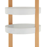 3 Layers Round Storage Rack Integral Handle 3 Layer Storage Round Stand for Bathroom Apricot V1294-YM0703-3117230079011