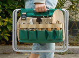 Folding Gardening Stool with Detachable Storage Tote Bag, Multifunctional Gardening Tools Set V1369-AZ3-W-02499