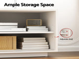 Artiss TV Unit Entertainment Unit Storage Cabinet 160cm White FURNI-L-3C-TV160-WH-AB