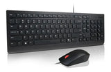Lenovo Universal Wired USB Keyboard Mouse Combo Adjustable Tilt Leg Spill Resistant Copilot Keyboard V1202-V2-NAL-4X31R64400