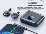 Wireless Lavalier Mini Clip On Mic with Charging Case, Battery, Noise Canceling Lapel V1192-AZ-W-2693