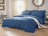 1000TC Tailored Queen Size Quilt/Duvet Cover Set - Greyish Blue V493-Q-18