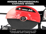 Baumr-AG 2400W 400mm 16" Metal Cut Off Cold Saw, Commercial Grade, Brushless Motor, Soft Start, 45 V219-SAWMCTBM4CBA