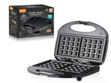 Non-Stick Dual-Sided Waffle Maker with Portable Handle, Compact Design for Effortless Homemade V1341-ZY-MM7DHGLC-BLACK