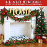 Christabelle 1.85m Christmas Garland with Red Berries Pine Cones Baubles Bows Tree Decoration O 112_GUE511