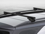 Universal Car Roof Racks Pod Aluminium Cross Bars Adjustable 108cm Black CAR-RFBAR-7886-120-BK