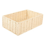 Paper Rope Woven Storage Basket for Desktop Organization, Beige V1366-AZ2-W-21113