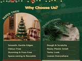Jingle Jollys Paper Christmas Tree 111CM w/ Star Topper LEDs Xmas Decorations Kit Home Office Green PAPER-XM-TR-100-GN