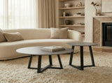 Interior Ave - Broadway Two Tier Coffee Table Set - Stone Grey V355-IA-CT4-GG