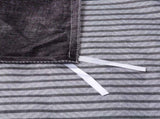 Gray Striped Cannes Gallery Quilt / Doona / Duvet Cover set V745-AQ08415Q3