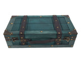 Wooden Chest Vintage Wood Storage Trunk with Lid Retro Suitcase Portable Box Ancient Photography V1294-YM0901-3117250191712