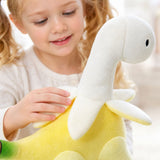 Banana Dinosaur Plush, Bananasaurus Rex Stuffed Animal CuteT-Rex Pillow Funny weirdFruit Plushie The V1369-AZ3-W-13652